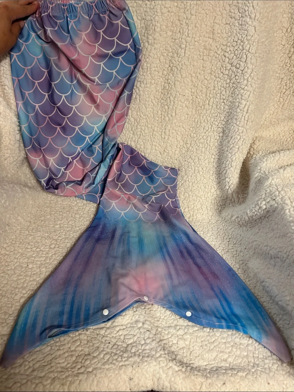 Girls 7-8 (130) Mermaid Bikini Set with Tail